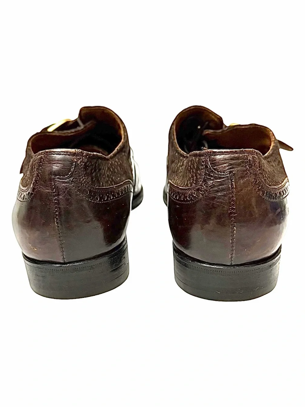 Avventura Exotic Brown Suede & Crocodile Leather Loafers Size 10M Made In Italy